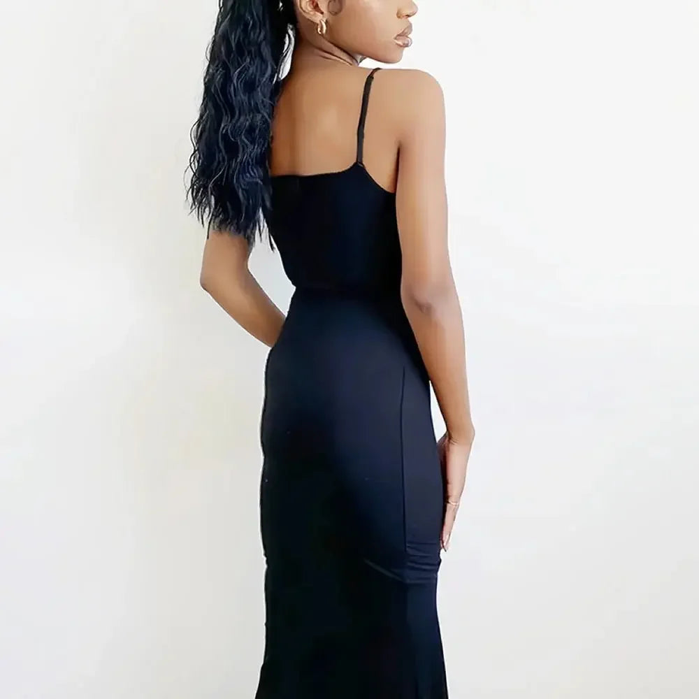 Sexy Sleeveless Backless Bodycon Maxi Dress