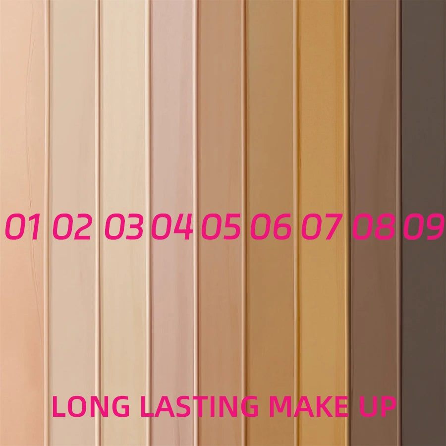 9-Shade Full Coverage Liquid Foundation