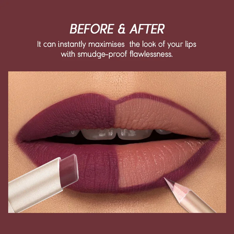 12-Color Matte Lipstick and Lip Liner Set