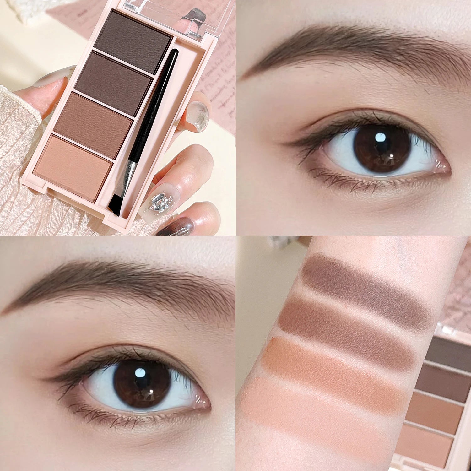 4-Color Eyebrow Powder Palette