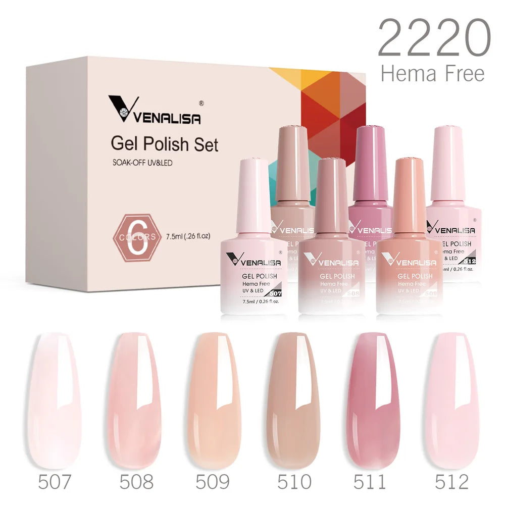 Autumn Earth-Tone Gel Nail Polish Set