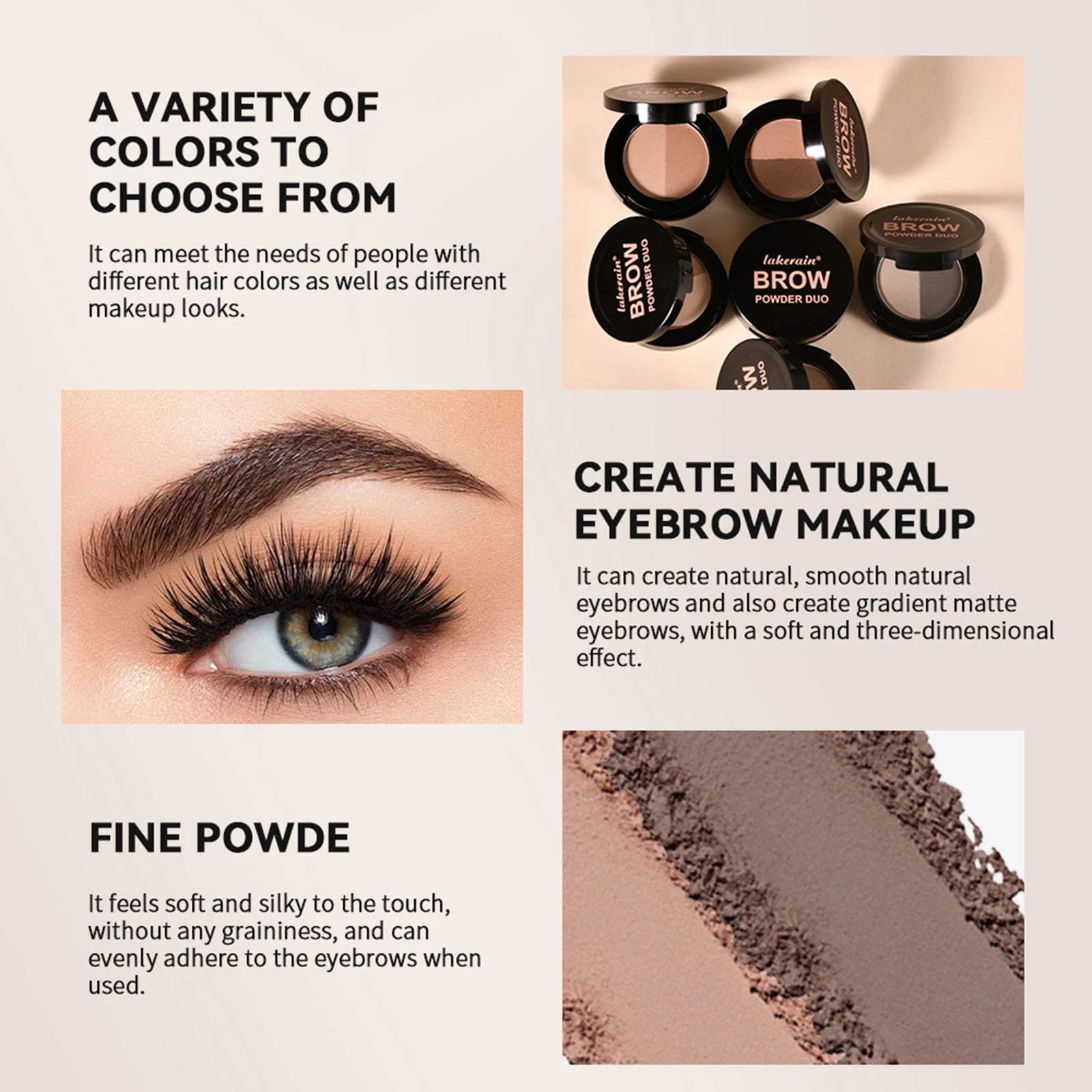 6-Color Dual Brow Powder Palette