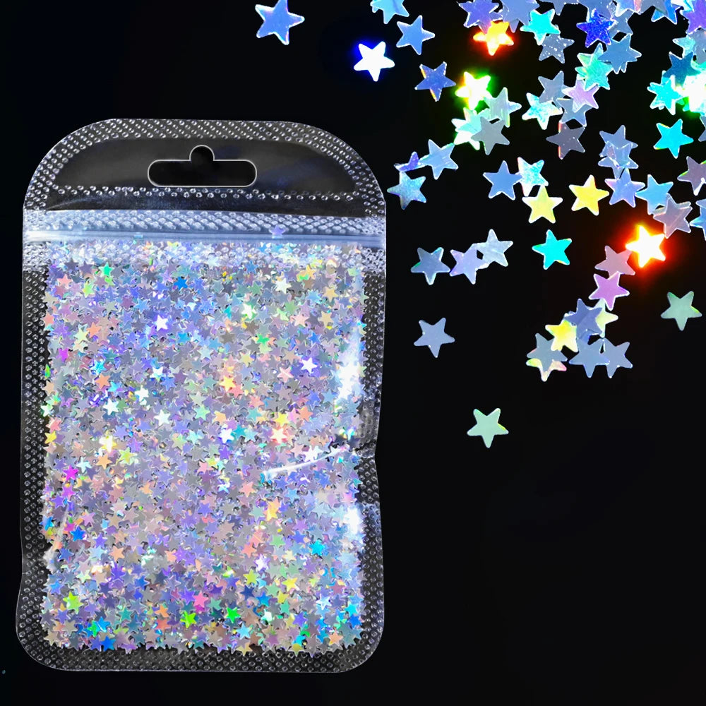 Blue-Green Luminous Nail Powder