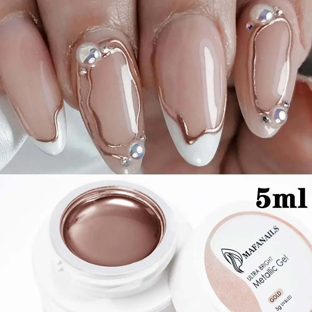 Ultra-Bright Metallic Liner Gel Polish