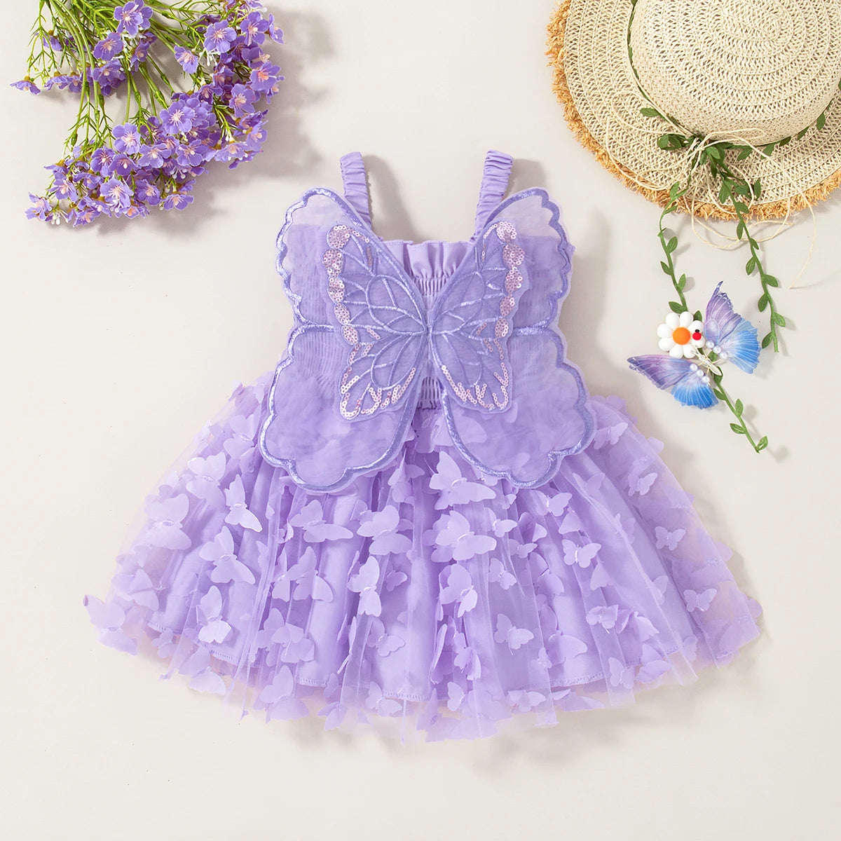Butterfly Wing Baby Girl Dress