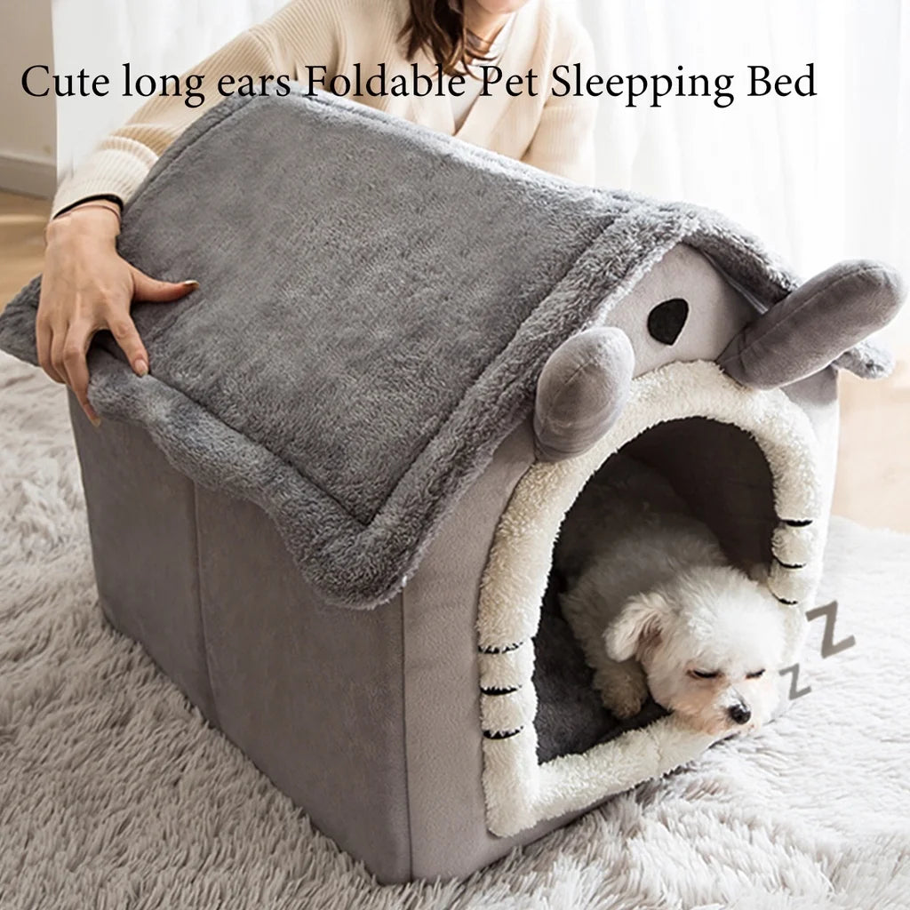 Foldable Pet Sleeping Bed for Cats and Dogs
