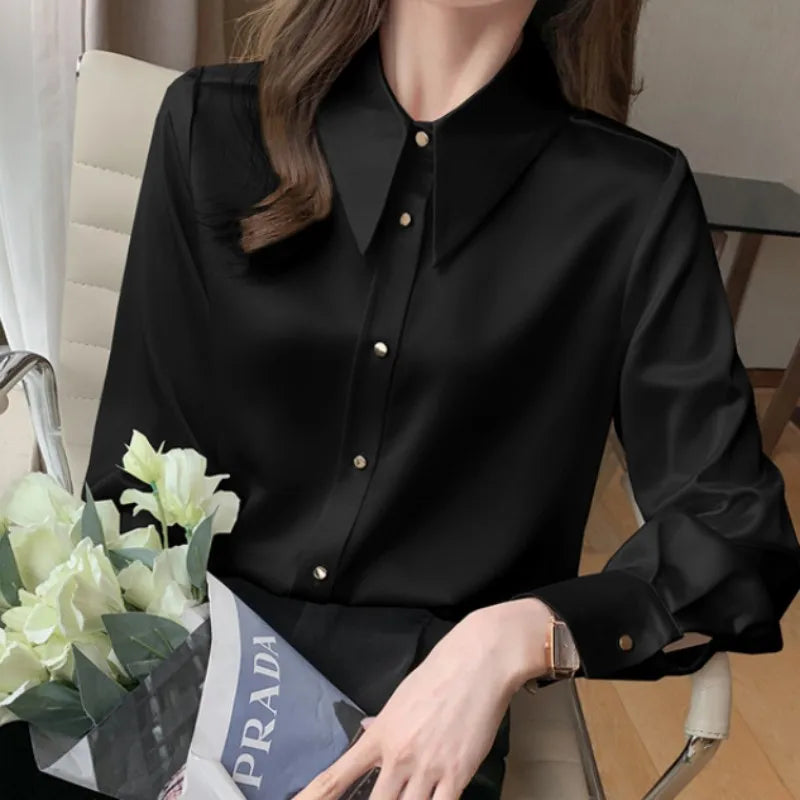 Korean Satin Blouse