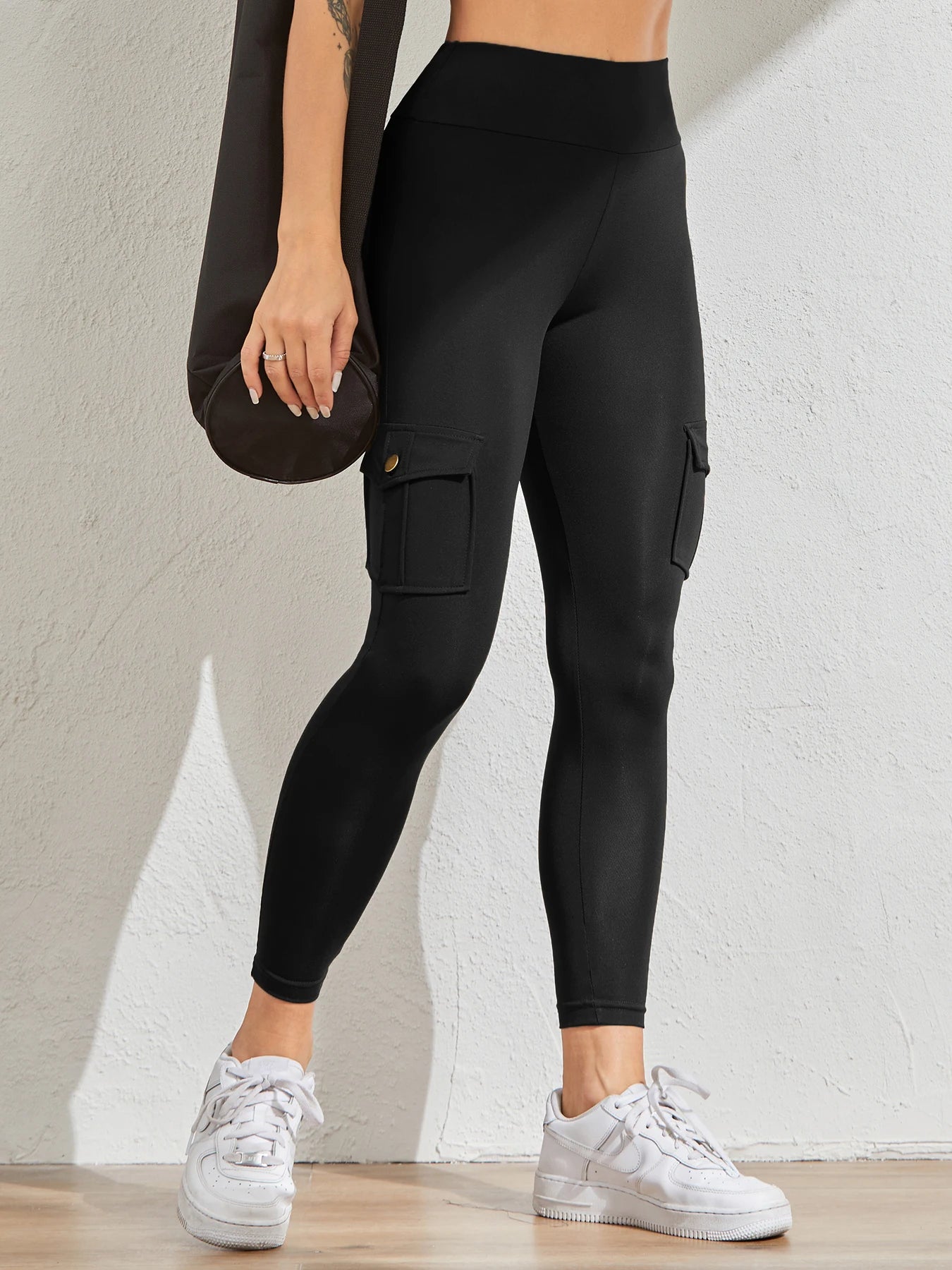 Tummy Control Cargo Leggings