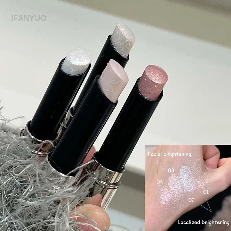 Silver White Pearlescent Highlighter Stick