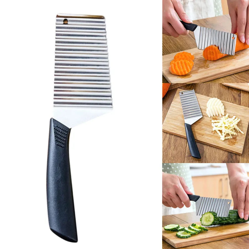 Stainless Steel Crinkle Cut Potato Slicer