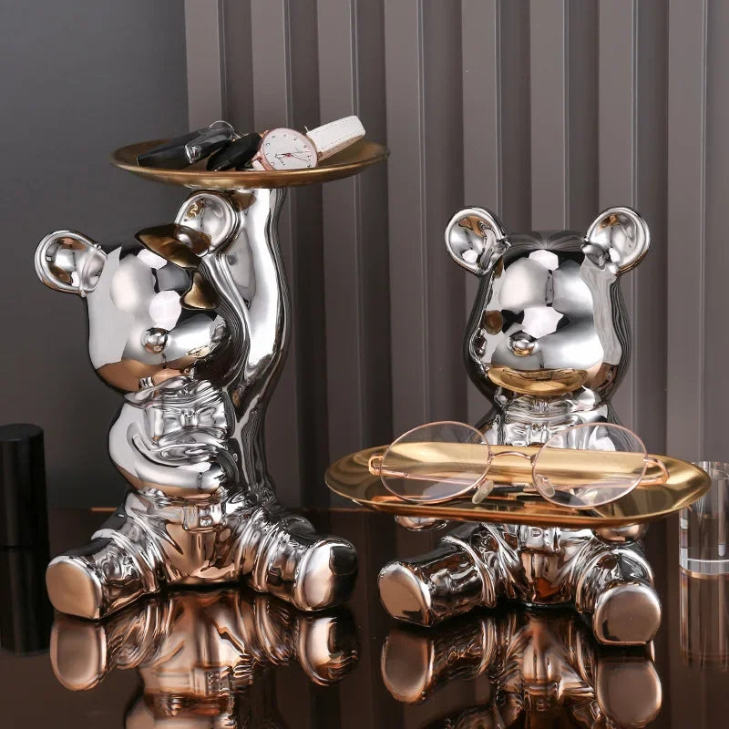 Luxury Ceramic Bear Statues
