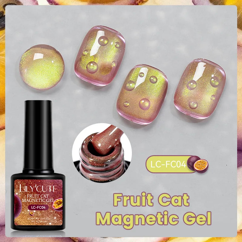 Peach Pink Cat Magnetic Gel Polish