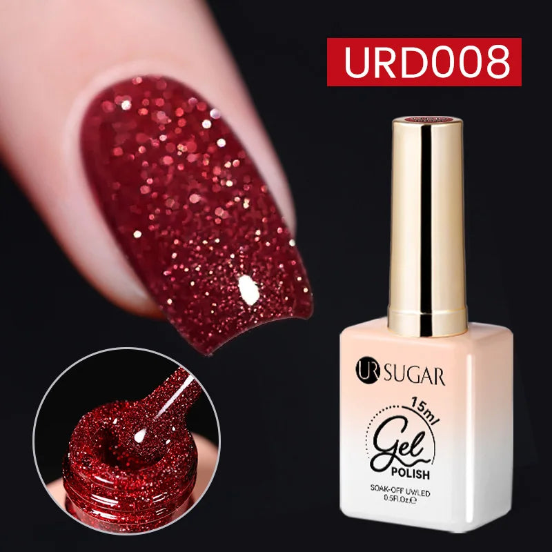 15ml Silver Reflective Nail Gel Polish