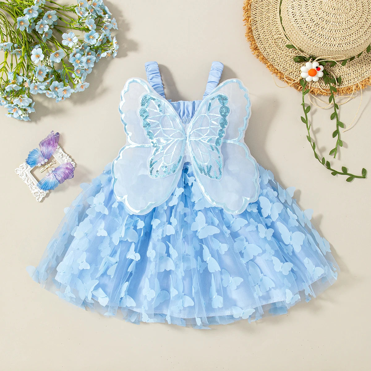 Butterfly Wing Baby Girl Dress