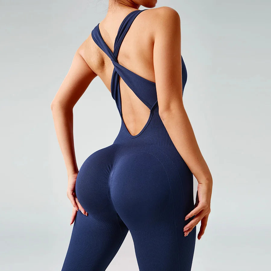 Seamless Bodysuit Gym Jumpsuit