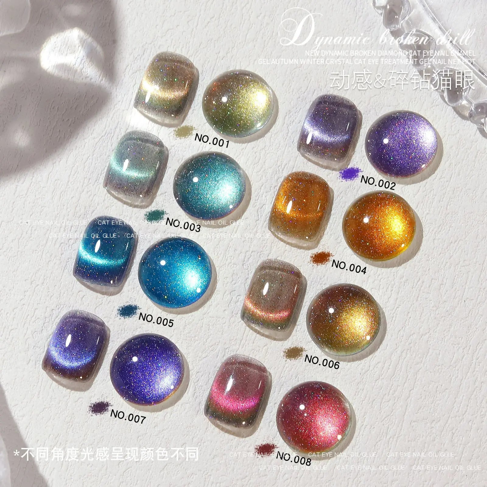 Blue Crystal Magnet Cat’s Eye Gel Polish