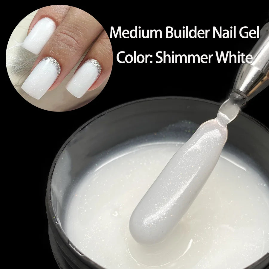 Glitter Milky Hard Builder Gel