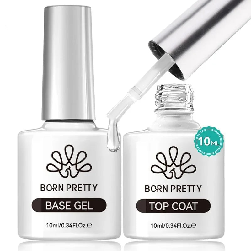 Super Top Coat and Base Gel Nail Polish Set
