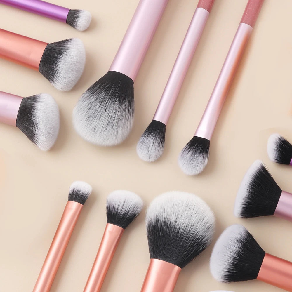 12-Piece Soft Synthetic Makeup Brush Set