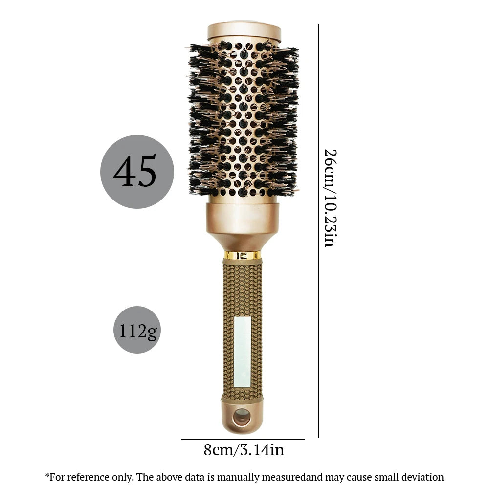 Aluminum Round Barrel Curling Brush Adds Volume