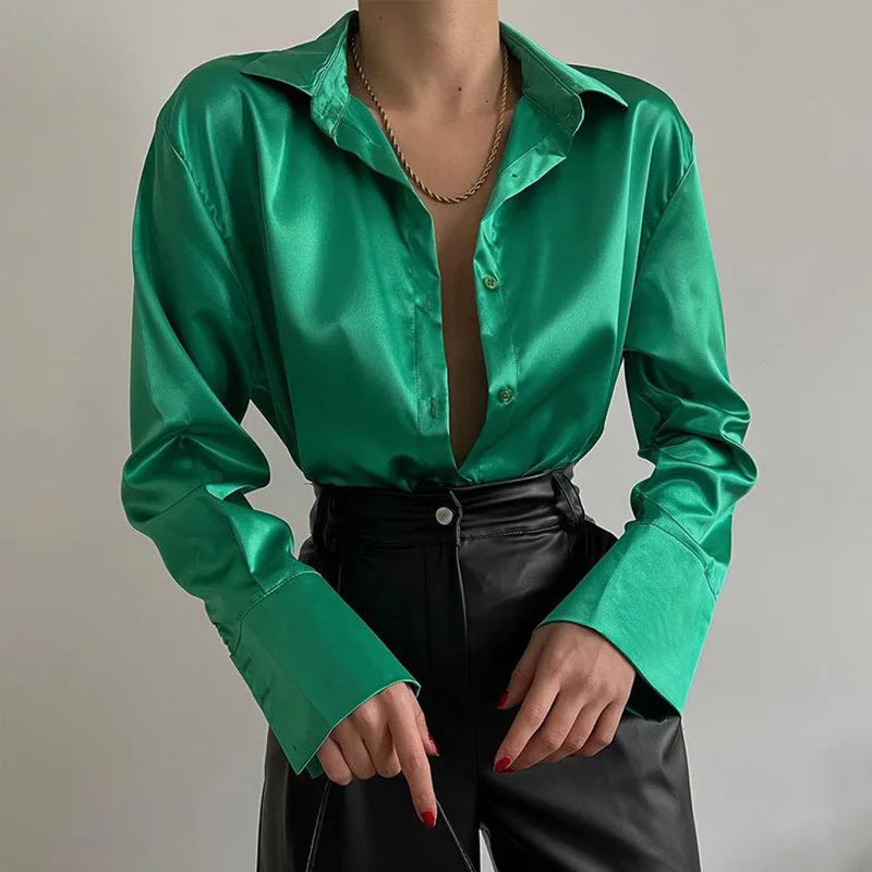 Elegant Satin Shirt