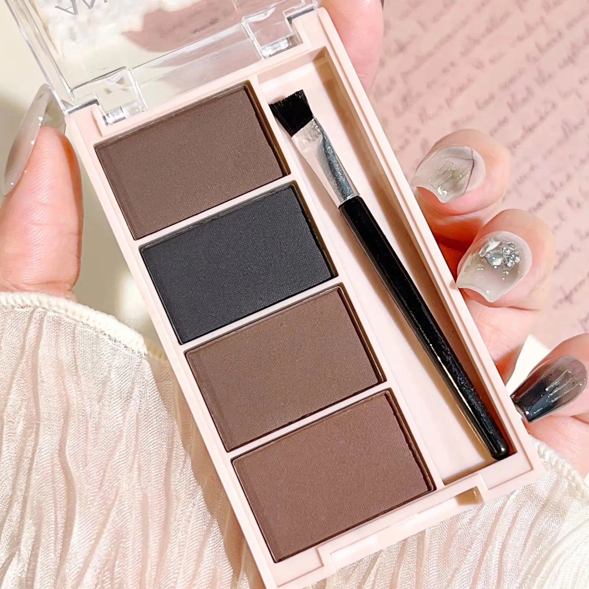 4-Color Eyebrow Powder Palette