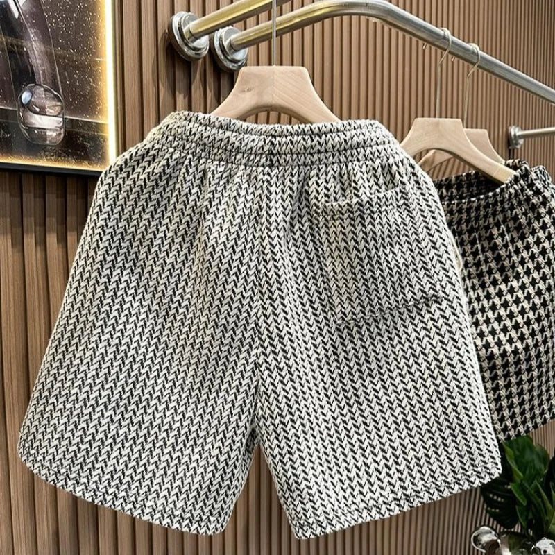 Plaid Print Summer Shorts