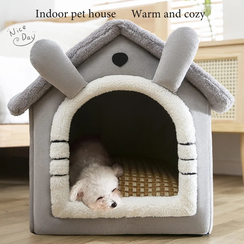 Foldable Pet Sleeping Bed for Cats and Dogs
