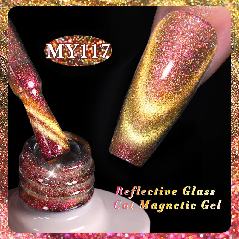 Sparkling Magnetic Cat Eye Gel Polish