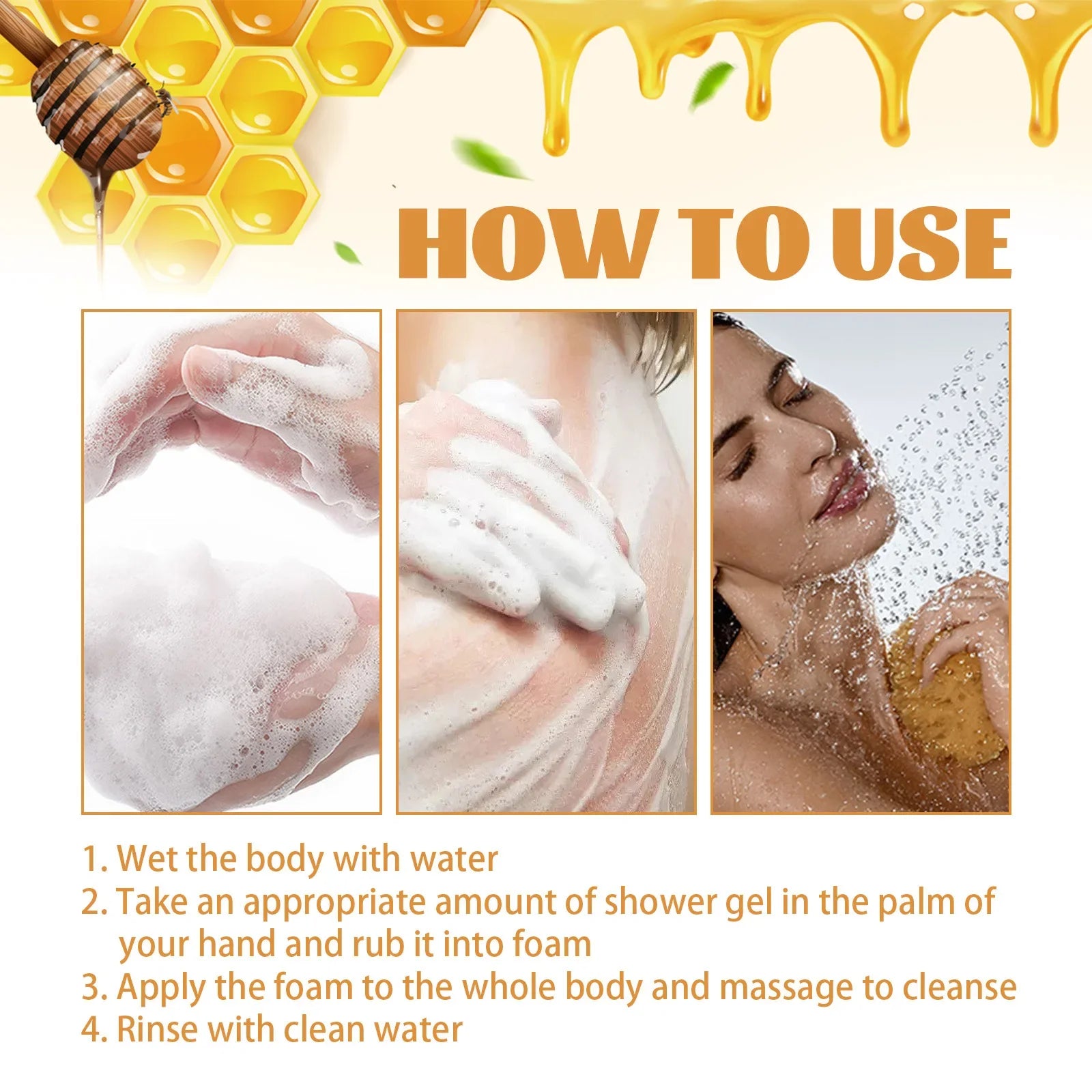 Honey Moisturizing Shower Gel