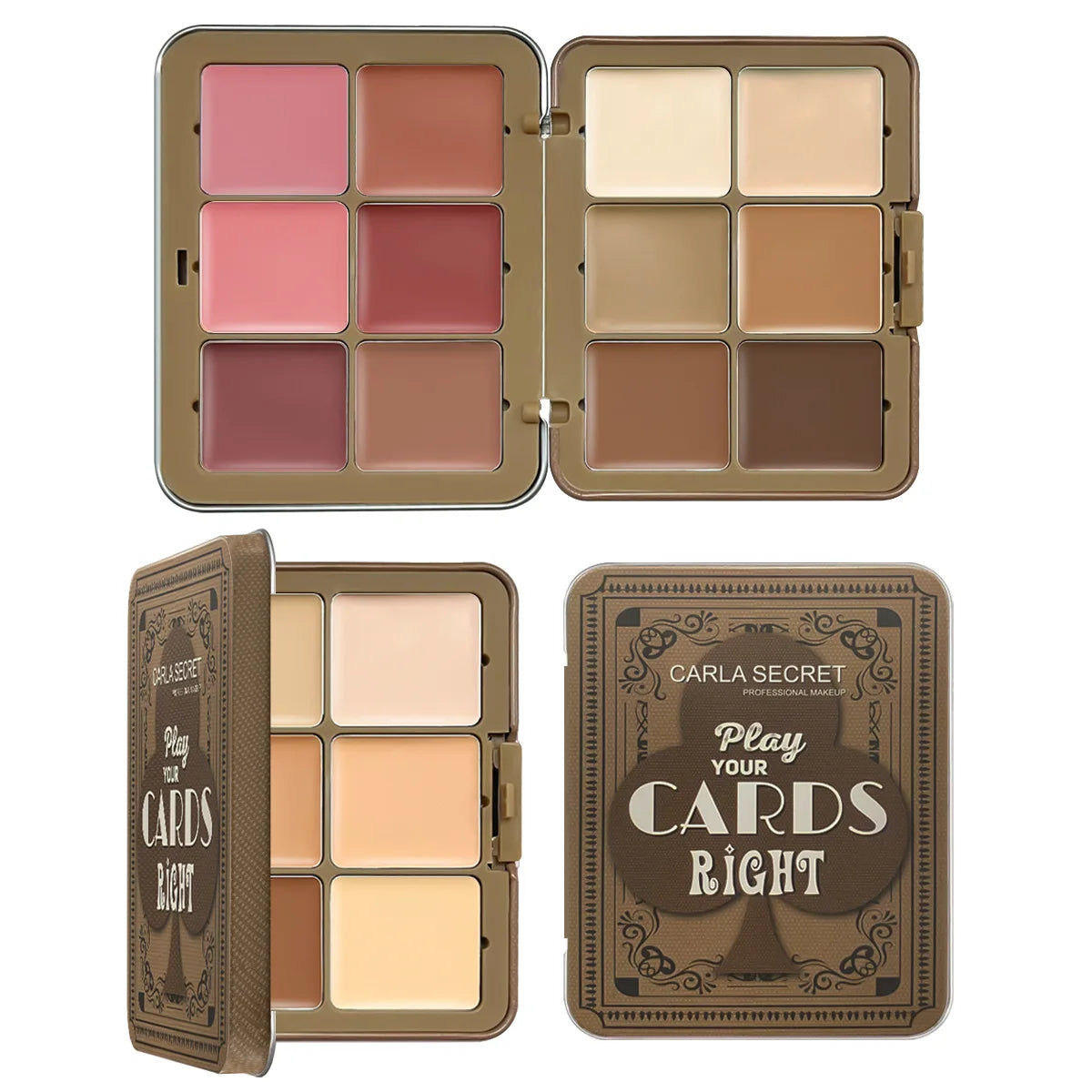 Cream Contour, Highlighter & Blush Palette