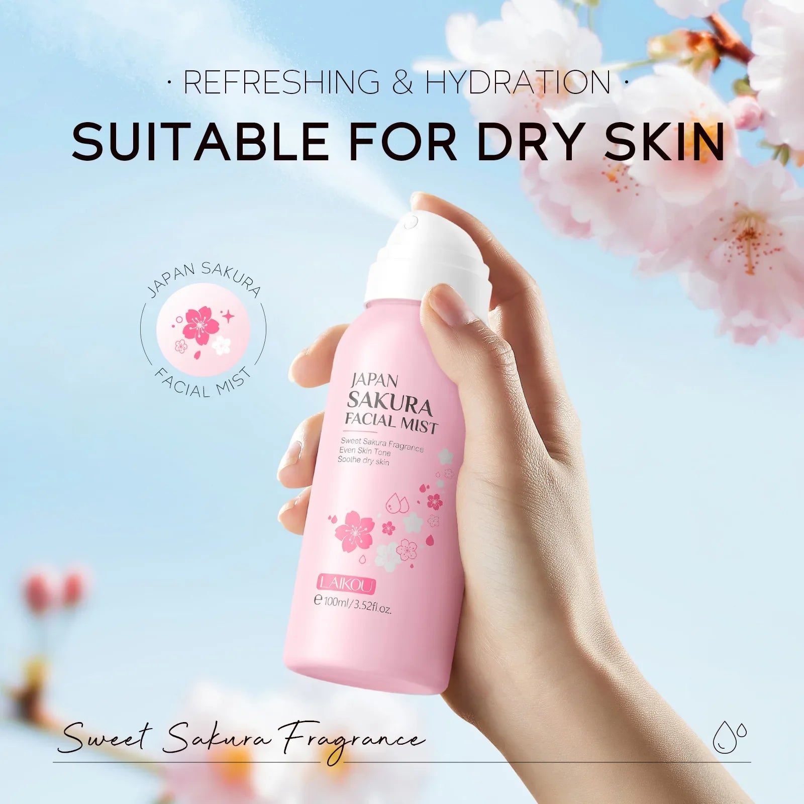 Sakura Brightening Facial Mist Toner