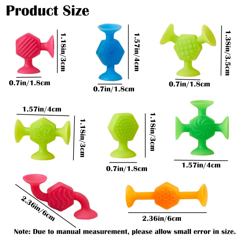 25pcs Suction Cup Building Toys