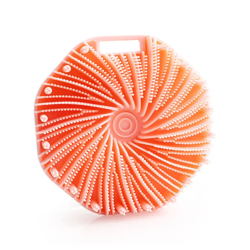 Soft Silicone Bath Brush & Shampoo Massager