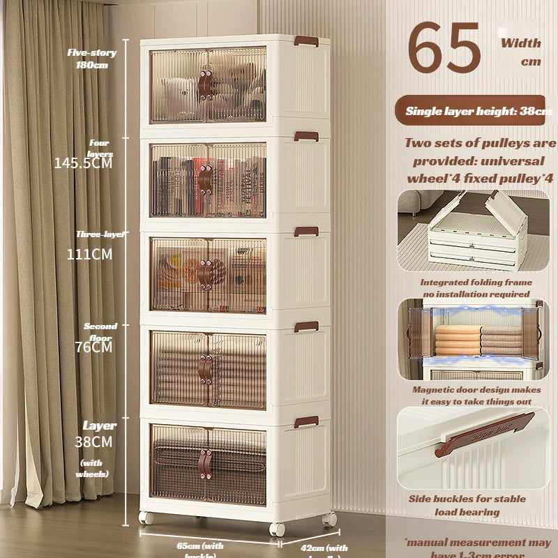 Foldable Transparent Storage Boxes