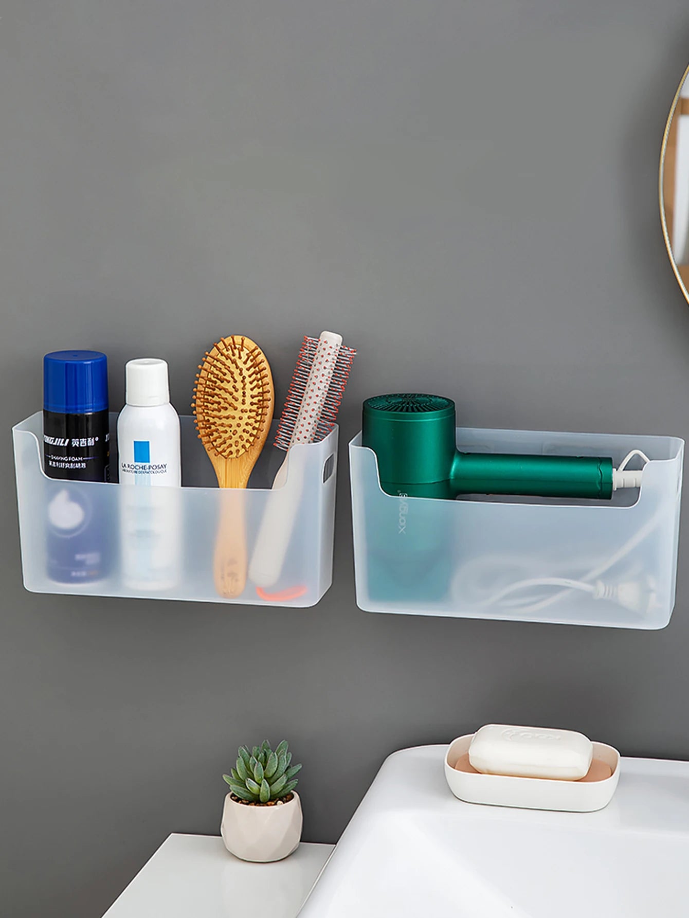 Wall Mounted Hair Dryer Holder