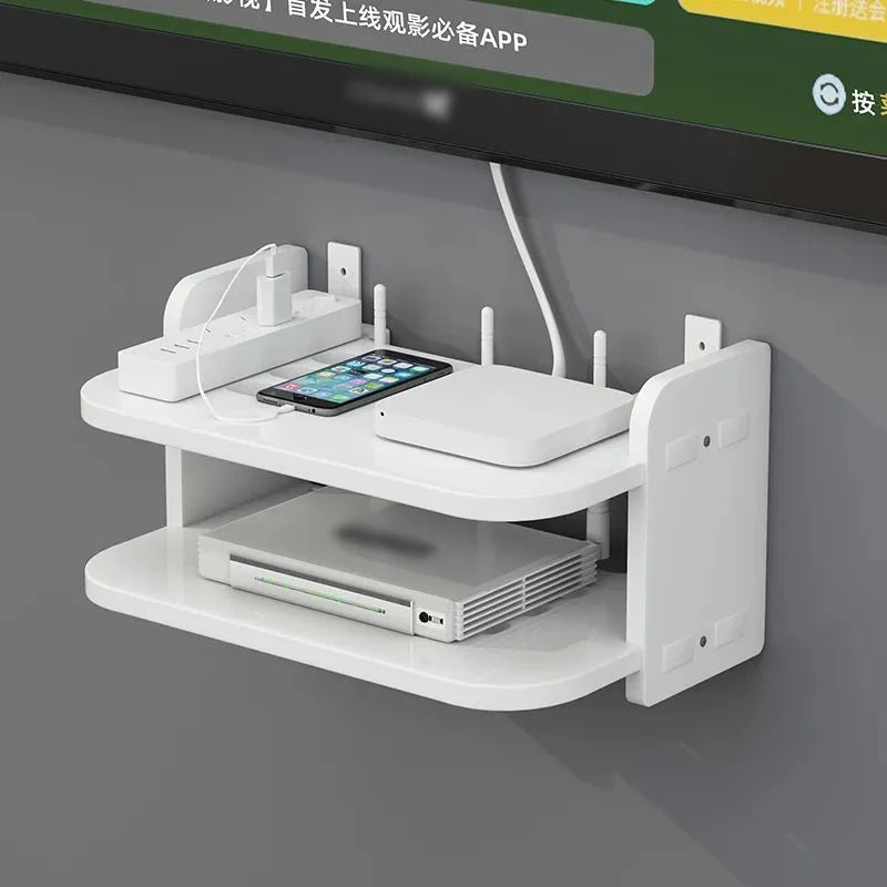 Wall-Mounted WiFi Router Shelf