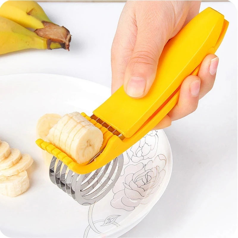Banana Slicer Fruit Vegetable Sausage Cutter Kitchen Tool