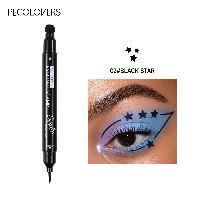 2-in-1 Star & Moon Stamp Liquid Eyeliner Pen