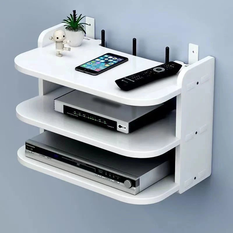 Wall-Mounted WiFi Router Shelf