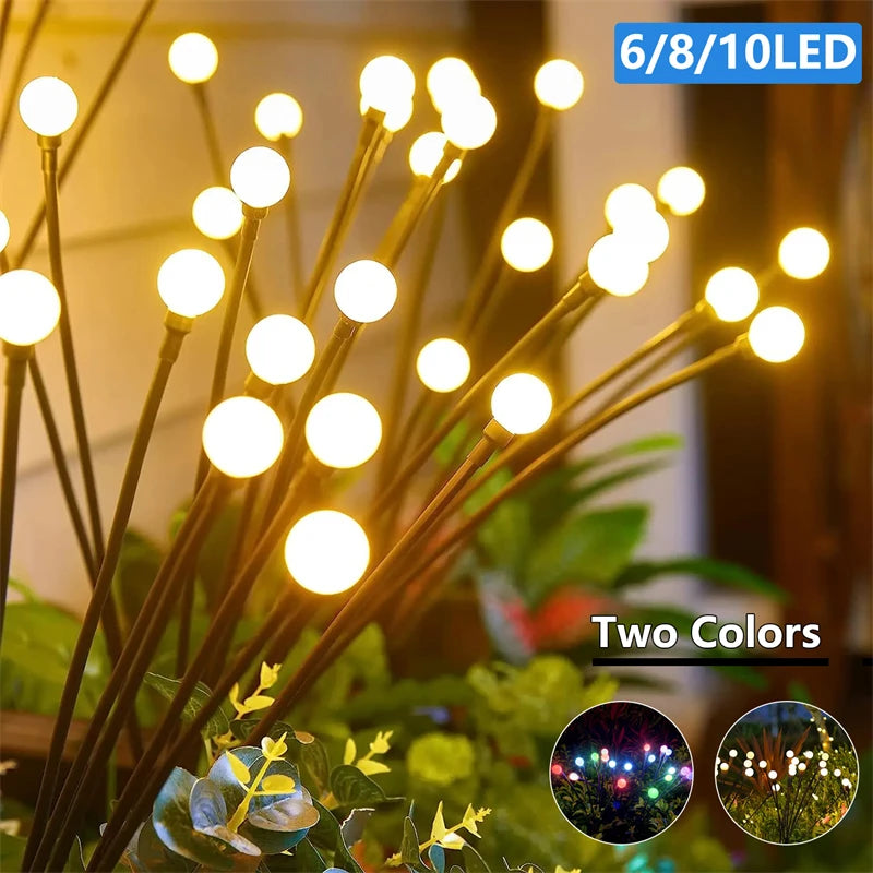 Solar Firefly Lights Outdoor Garden Decoration Landscape Lamps Lawn