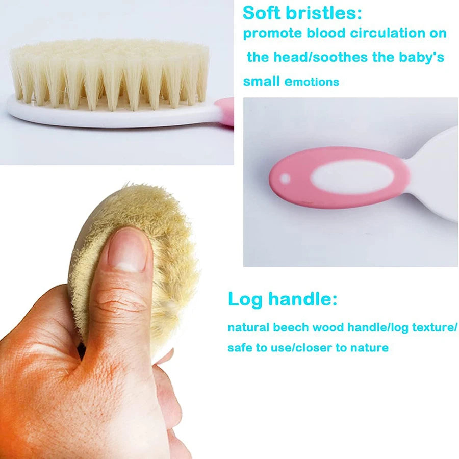 Soft Bristle Hair Brush Set