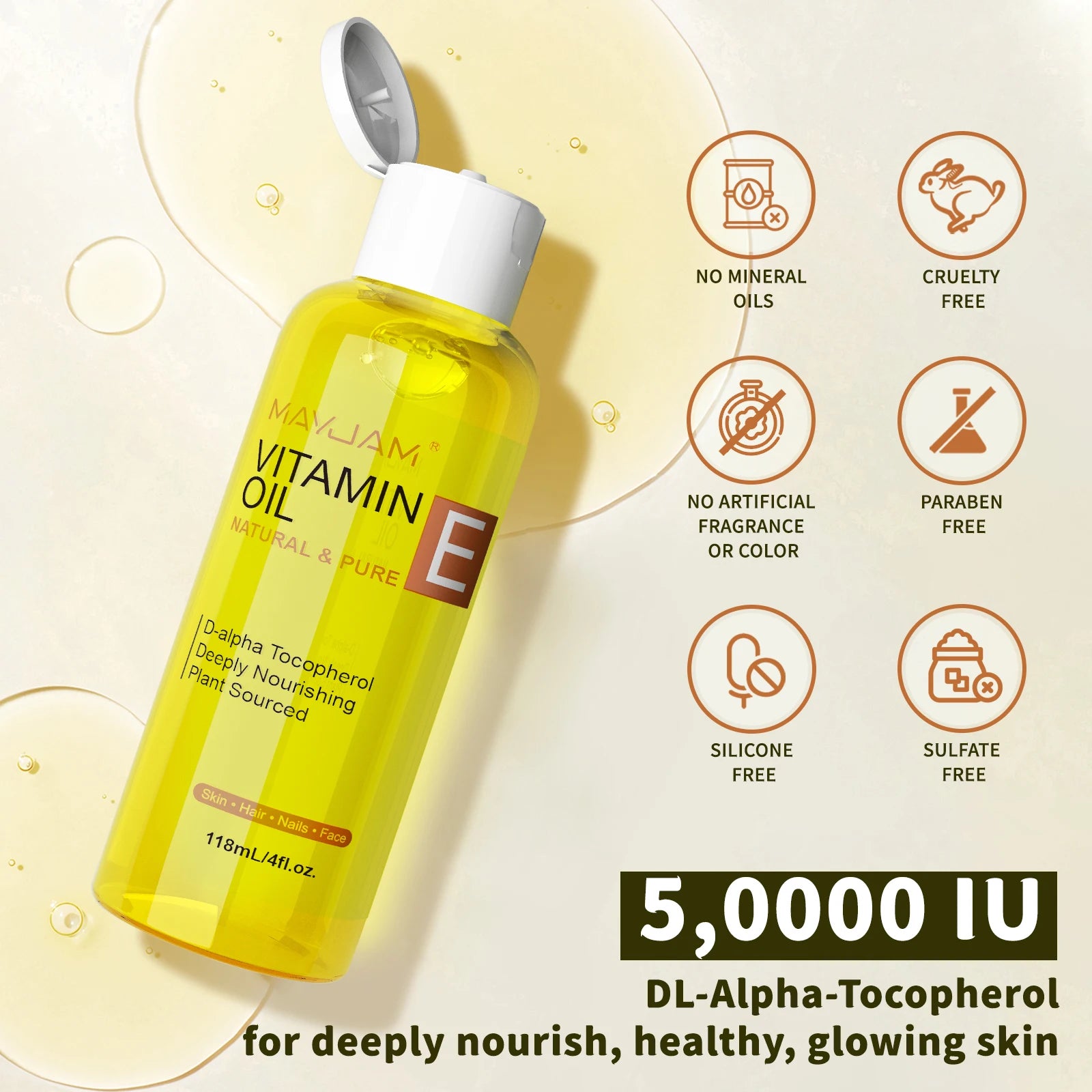 Pure Vitamin E Nourishing Face Oil