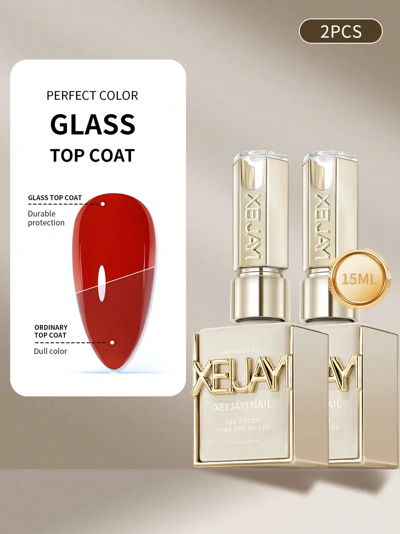 Long-Lasting Glass Rubber Top Coat