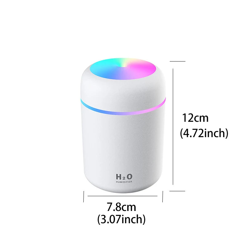 Mini Portable USB Car Humidifier with LED Light
