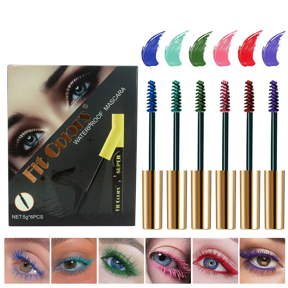 6-Color 3D Mascara Set