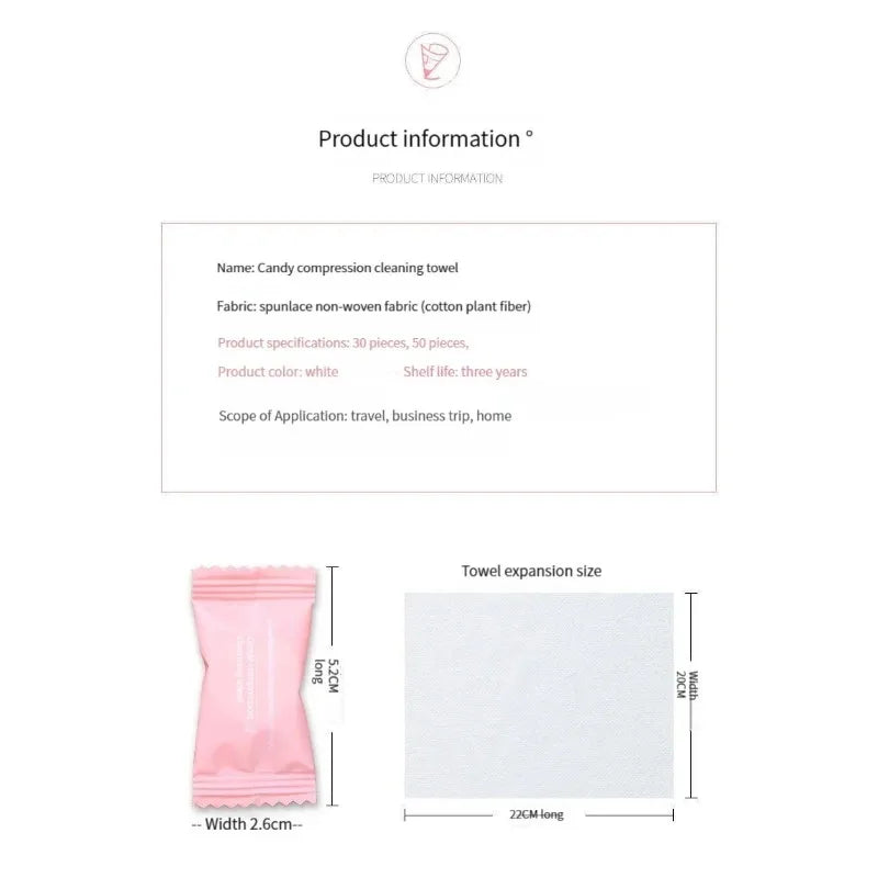 Portable Disposable Compressed Towels