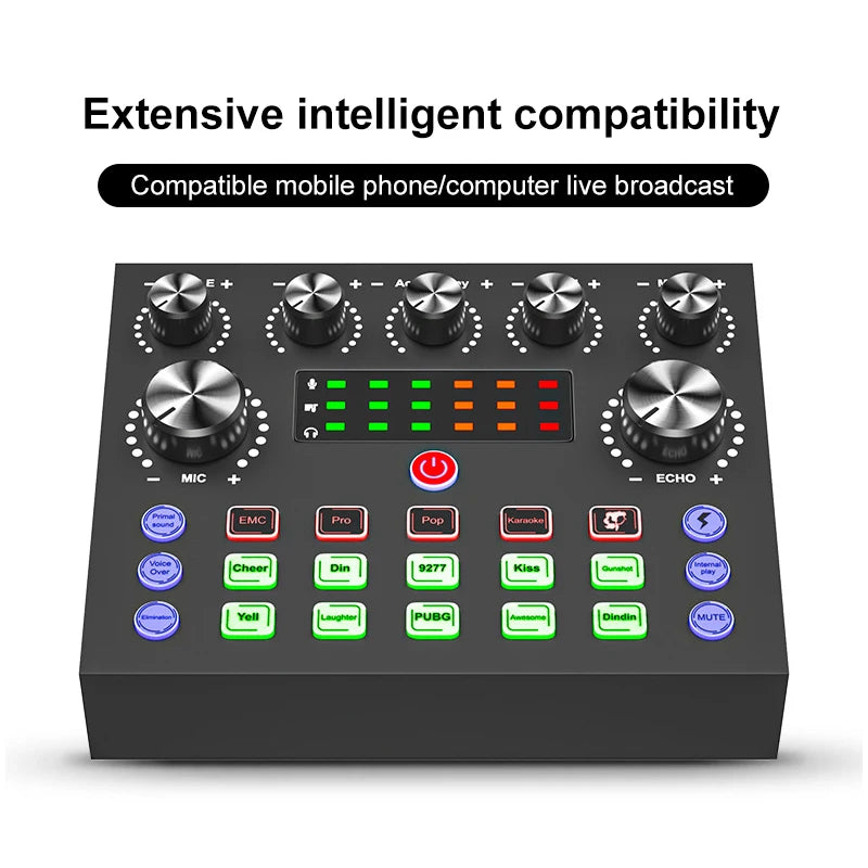V8 V8S USB Audio Mixer