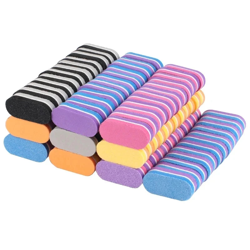 Mini Double-Color Nail Buffer Sponge Blocks