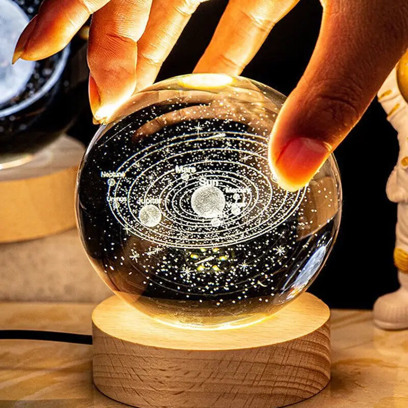 3D Crystal Ball Night Light